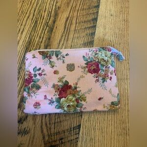 Anna sui pouch bag purse pink floral bag